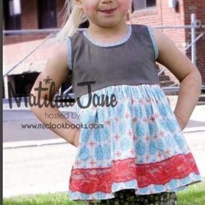 Matilda Jane Sprinkle Sara top, girls size 2
